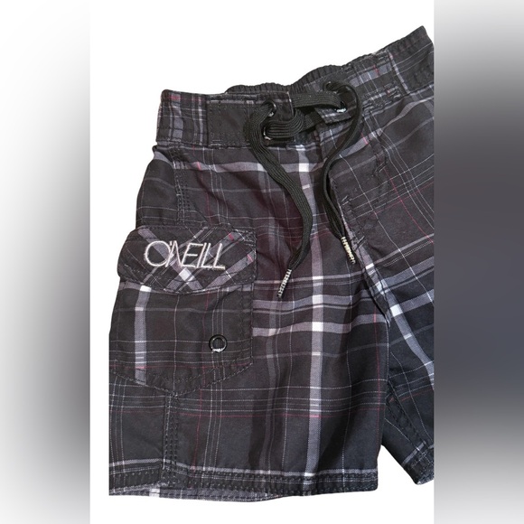 O’Neill Toddler Boys Plaid swim trunks - Picture 3 of 6